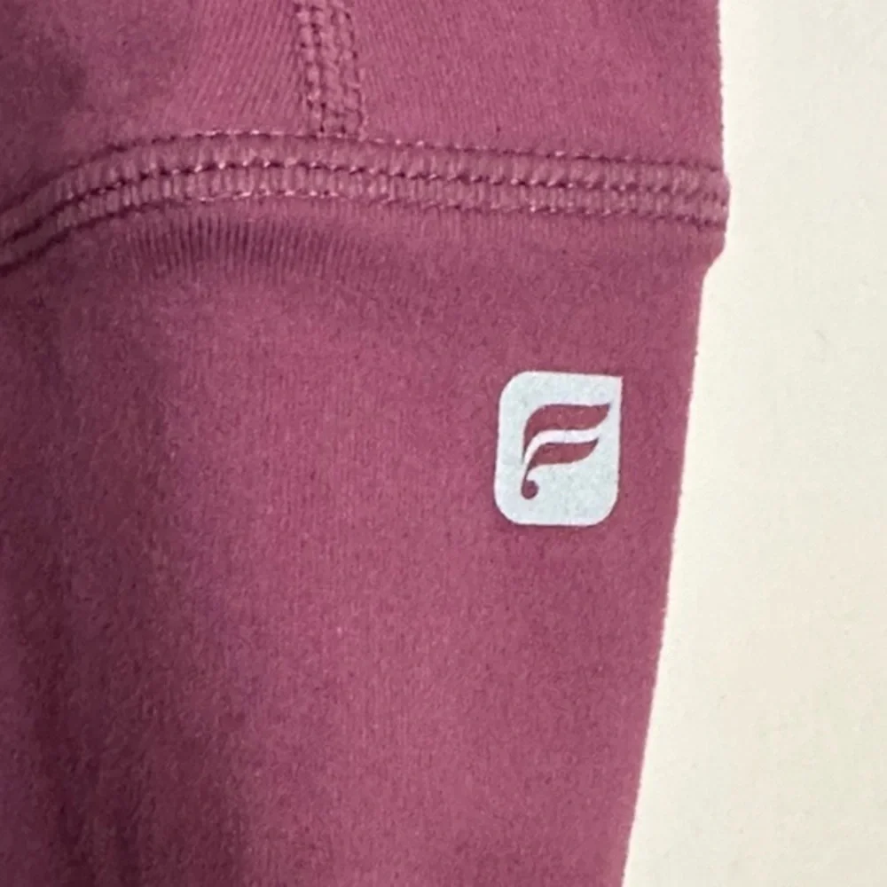 Fabletics Mauve Embroidered Cut Out Leggings medium